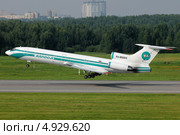 Легендарный Ту-154М RA-85684 авиакомпании "Алроса", совершивший успешную аварийную посадку в Ижме (2013 год). Редакционное фото, фотограф Александр Тарасенков / Фотобанк Лори