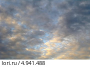 Пасмурное небо с серыми облаками. Стоковое фото, фотограф Сергей Девяткин / Фотобанк Лори