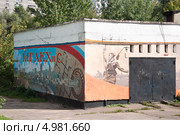 Граффити на ЦТП (2013 год). Редакционное фото, фотограф Алёшина Оксана / Фотобанк Лори