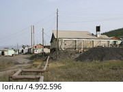 Вахтовый поселок. Месторождение Бадран (2013 год). Стоковое фото, фотограф Анна Зеленская / Фотобанк Лори