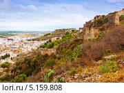 Вид на заброшенный замок и город. Sagunto (2013 год). Стоковое фото, фотограф Яков Филимонов / Фотобанк Лори