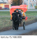 Веселая прогулка на настоящей пони (2012 год). Редакционное фото, фотограф Анатолий Матвейчук / Фотобанк Лори