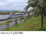 Набережная Енисея, Красноярск (2013 год). Редакционное фото, фотограф Алексей Гусев / Фотобанк Лори