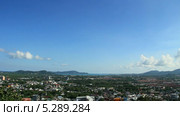Смотровая площадка Кхао Ранг Хилл (Khao Rang Hill), вид на город Пхукет (Phuket Town) (2013 год). Стоковое видео, видеограф Roman Likhov / Фотобанк Лори