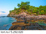 Руины древнего Фаселиса и красивый вид на море. Стоковое фото, фотограф Константин Лабунский / Фотобанк Лори