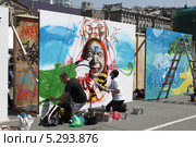 Городские молодежные развлечения. Граффити (2012 год). Редакционное фото, фотограф Валерий Акулич / Фотобанк Лори