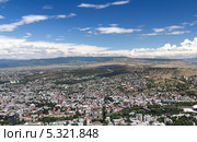 Панорама Тбилиси. Грузия (2013 год). Стоковое фото, фотограф Евгений Ткачёв / Фотобанк Лори