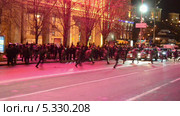 Киев. Начало разгона митинга на Крещатике ("Евромайдан") в связи с решением Украины о приостановке ассоциации с Евросоюзом (29.11.13) (2013 год). Редакционное видео, видеограф FMRU / Фотобанк Лори