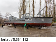 Саратовский музей боевой славы. Буксирно-десантный катер (2013 год). Редакционное фото, фотограф Сергей Лаврентьев / Фотобанк Лори