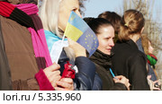 Протестная акция в Днепропетровске, Украина (2013 год). Редакционное видео, видеограф Потийко Сергей / Фотобанк Лори