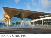 Санкт-Петербург. Аэропорт Пулково. Здание нового централизованного пассажирского терминала (2013 год). Редакционное фото, фотограф Александр Тарасенков / Фотобанк Лори