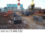 Устройство фундаментов промышленного здания (2013 год). Редакционное фото, фотограф Валерий Акулич / Фотобанк Лори