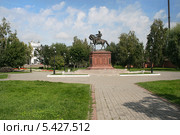 Памятник Петру Первому. Бийск (2013 год). Редакционное фото, фотограф Alexey D. / Фотобанк Лори