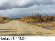 Автомобильная дорога Ноглики-Оха (2013 год). Стоковое фото, фотограф Алексей Шматков / Фотобанк Лори
