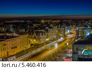 Ночной город Котбус, Германия (2013 год). Редакционное фото, фотограф Евгений Питомец / Фотобанк Лори