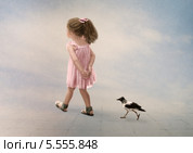 Воронята. Стоковая иллюстрация, иллюстратор Маргарита Нижарадзе / Фотобанк Лори