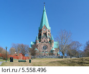 Церковь Софии в Стокгольме, Швеция (2011 год). Стоковое фото, фотограф Михаил Марковский / Фотобанк Лори