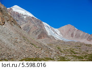 Горы и ледник. Тянь-Шань (2013 год). Стоковое фото, фотограф Евгений Дубинчук / Фотобанк Лори