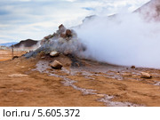 Серные источники Хверир, Исландия (2012 год). Стоковое фото, фотограф Анастасия Золотницкая / Фотобанк Лори
