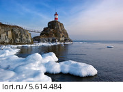 Вечер на мысе Басаргина. Японское море. Стоковое фото, фотограф Владимир Серебрянский / Фотобанк Лори