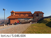 Сохранившиеся постройки Верхнего Виленского Замка (1419 г.). Вильнюс, Литва. Памятник архитектуры (2014 год). Стоковое фото, фотограф Иван Марчук / Фотобанк Лори
