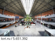 Зимний сад в железнодорожном вокзале Atocha в Мадриде, Испания (2012 год). Редакционное фото, фотограф Losevsky Pavel / Фотобанк Лори