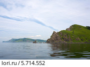 Остров Шикотан, вид с воды, Южные Курилы. Стоковое фото, фотограф Ирина Яровая / Фотобанк Лори