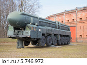 Пусковой модуль ракетного комплекса стратегического назначения РТ-2ПМ «Тополь» (2014 год). Редакционное фото, фотограф Виктор Карасев / Фотобанк Лори