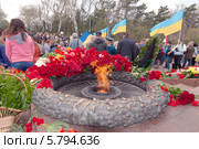 Памятник неизвестному матросу. 70-я годовщина освобождения Одессы от немецко-фашистских захватчиков (2014 год). Редакционное фото, фотограф KEN VOSAR / Фотобанк Лори
