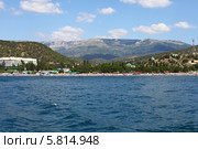 Крым,вид с моря на Канакскую балку (2013 год). Стоковое фото, фотограф Оксана Лычева / Фотобанк Лори