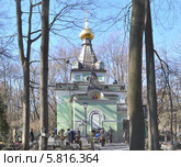 Часовня Ксении Блаженной на Смоленском кладбище в Санкт-Петербурге (2014 год). Стоковое фото, фотограф Татьяна Чепикова / Фотобанк Лори