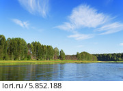 Летний пейзаж, река Чусовая. Стоковое фото, фотограф Сергей Завьялов / Фотобанк Лори