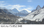 Движение облаков в горах, Эверест, Gyazumba Glacier, Гималаи, Непал , таймлапс (2014 год). Стоковое видео, видеограф Артем Поваров / Фотобанк Лори