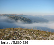Крымские горы в облаках. Гурзуфская яйла (Балабан-Кая) Стоковое фото, фотограф Беляева Наталья / Фотобанк Лори