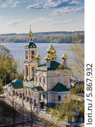 Плёс, церковь Воскресения Христова над Волгой (2014 год). Стоковое фото, фотограф Михаил Широков / Фотобанк Лори