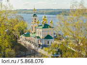 Плёс, церковь Воскресения Христова над Волгой (2014 год). Стоковое фото, фотограф Михаил Широков / Фотобанк Лори