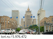 Здание Министерства иностранных дел РФ. Москва (2014 год). Редакционное фото, фотограф Александр Щепин / Фотобанк Лори