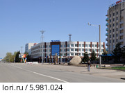 Здание Главпочтамта. Город Кокчетав (2014 год). Редакционное фото, фотограф Александр Тараканов / Фотобанк Лори