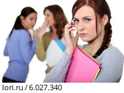 Schoolgirl being bullied. Стоковое фото, фотограф Phovoir Images / Фотобанк Лори