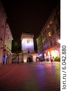 Улица St. Florian's Street (Florianska Street) в Кракове (2013 год). Стоковое фото, фотограф Сергей Новиков / Фотобанк Лори