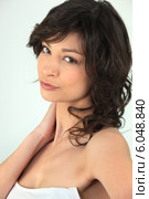 Woman in a strapless. Стоковое фото, фотограф Phovoir Images / Фотобанк Лори