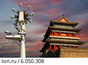 Ворота Zhengyangmen (Qianmen) в южной части площади Тяньаньмэнь в Пекине, Китай (коллаж) (2013 год). Стоковое фото, фотограф Владимир Журавлев / Фотобанк Лори