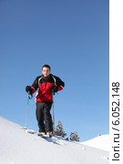 man skiing. Стоковое фото, фотограф Phovoir Images / Фотобанк Лори