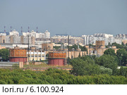 Вид на Москву - микрорайон Курьяново (район Печатники) из Коломенского парка (2014 год). Стоковое фото, фотограф lana1501 / Фотобанк Лори