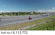 Кольцевая автомобильная дорога в районе 70-го километра. Санкт-Петербург (2014 год). Редакционное видео, видеограф Кекяляйнен Андрей / Фотобанк Лори