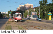 Водитель трамвая вручную меняет направление движения. Москва (2014 год). Редакционное видео, видеограф Сергей Соболев / Фотобанк Лори