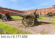 76-мм дивизионная пушка образца 1933 года. Военно-исторический музей артиллерии, инженерных войск и войск связи в Санкт-Петербурге (2014 год). Редакционное фото, фотограф Иван Марчук / Фотобанк Лори