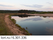 Летний вечер на реке Ваге. Стоковое фото, фотограф Николай Мухорин / Фотобанк Лори