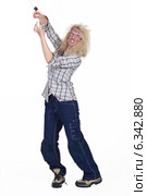 Electrocuted woman. Стоковое фото, фотограф Phovoir Images / Фотобанк Лори
