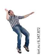 Man laughing his head off. Стоковое фото, фотограф Phovoir Images / Фотобанк Лори